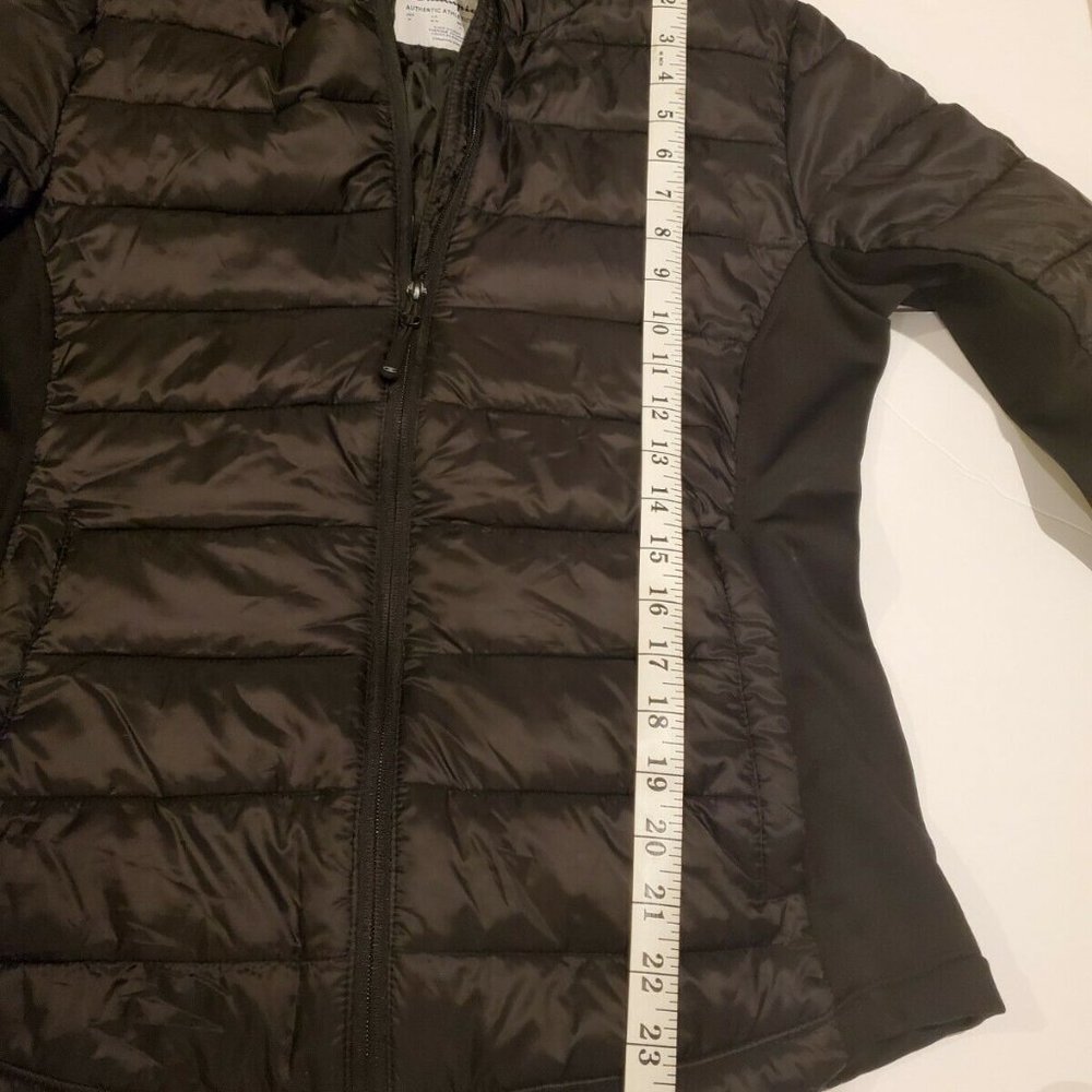 Champion Authentic Hoodie Puffy Black Jacket - Picture 4 of 8